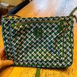 Tory Burch Green Patterned Women's Bag